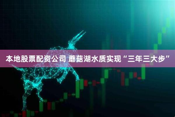 本地股票配资公司 蘑菇湖水质实现“三年三大步”